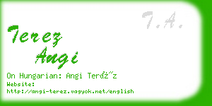 terez angi business card